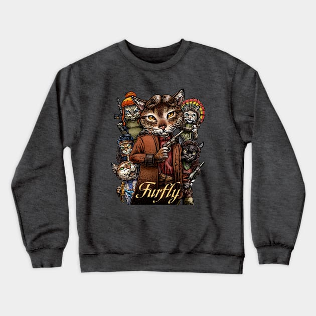 Furfly Crewneck Sweatshirt by ChetArt